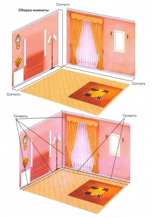 Как сделать и украсить домик для кукол из бумаги, из дерева и из картона – мастер-класс, фото, видео