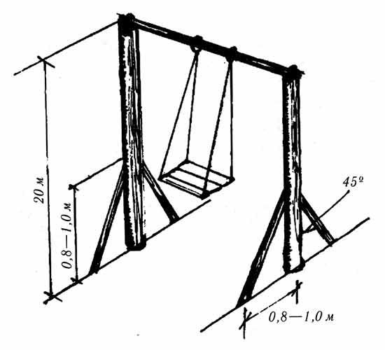 Качели Руками Чертежи Фото