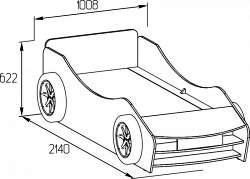 примерный чертеж машины-кровать